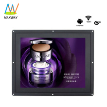 Network Wifi 3G android 12 inch LCD digital signage with touch screen optional